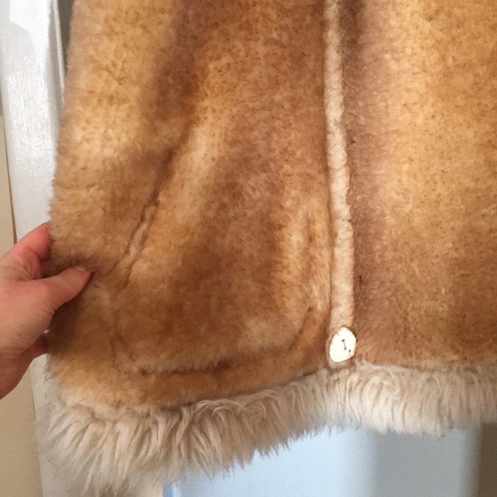 Vintage overland sheepskin shearling coat - Picture 4 of 6
